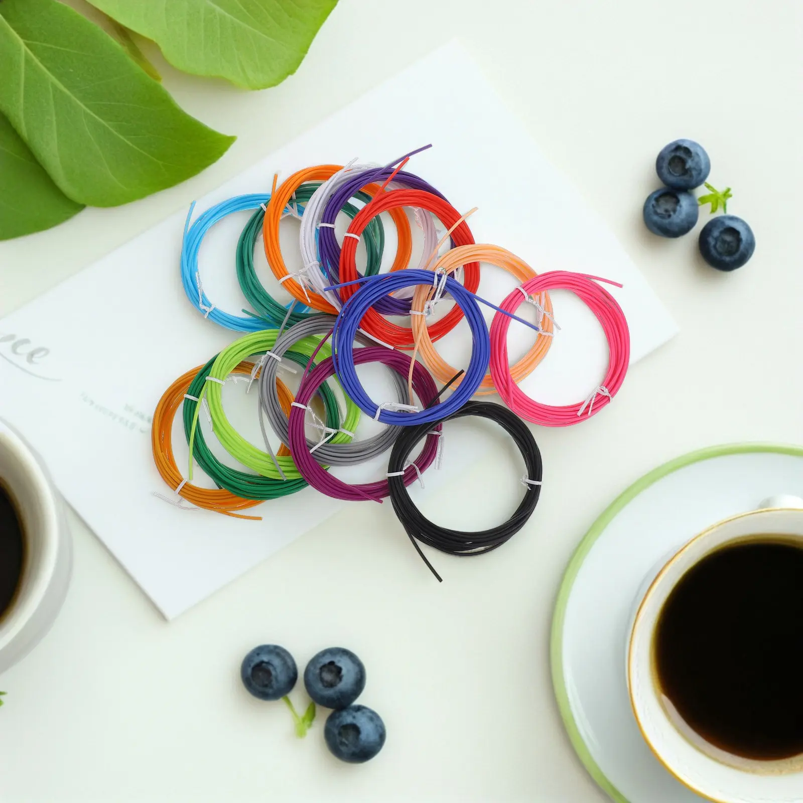 

15 рулонов филамента для 3D-ручек на основе PCL для проектов 3D-рисования, плавная экструзия для начинающих и профессионалов