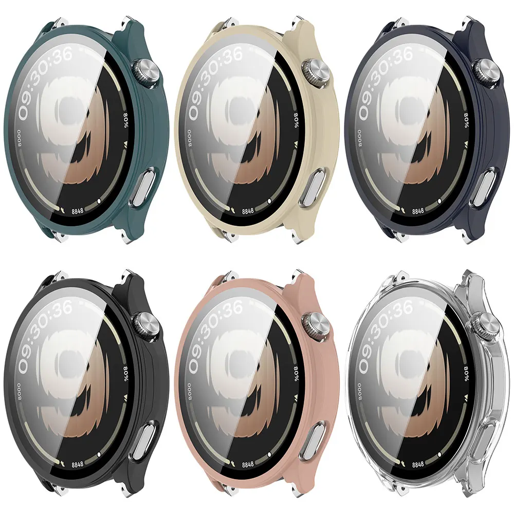 PC Case+Glass film for OPPO Watch S Smart Watch Tempered Glass All-around Bumper Protective Cover for OPPO Watch S Accessories view 2