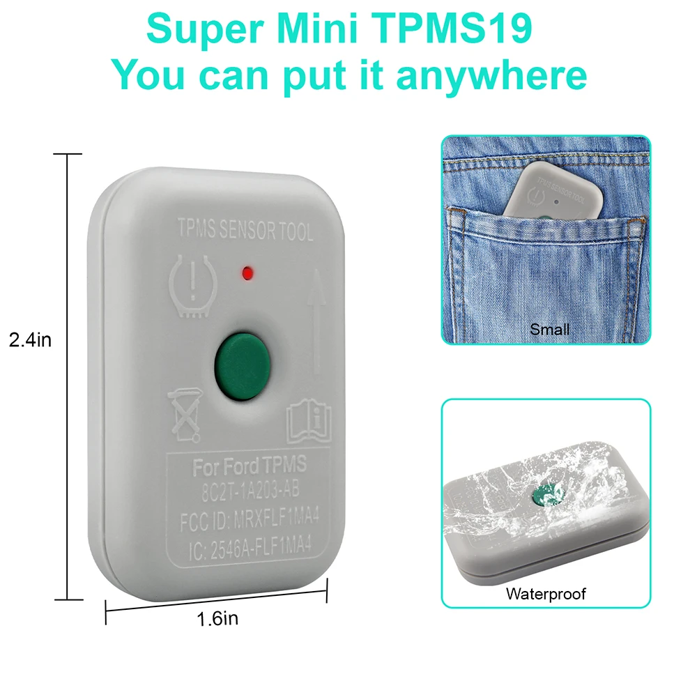 OBDResource TPMS 19. Aktywacja czujnika ciśnienia w oponach System monitorowania Czujnik TPMS Narzędzie do programowania dla Ford 8C2Z-1A203-AB