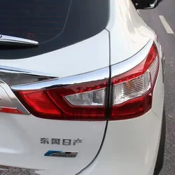 Rear Light Lamp Eyebrow Cover Trim For Nissan Qashqai J11 2014 2015 2016 2017 Car Accessories Taillight Eyelid Molding Strips