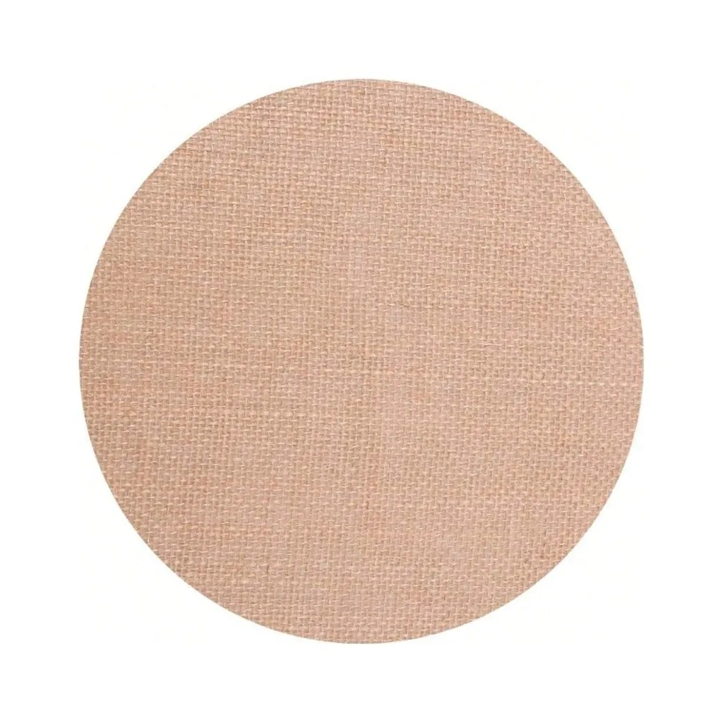 Heat Resistant Round Placemats Jute Round Party Dinner Table Decoration Burlap Photo Props Festival Home Decor