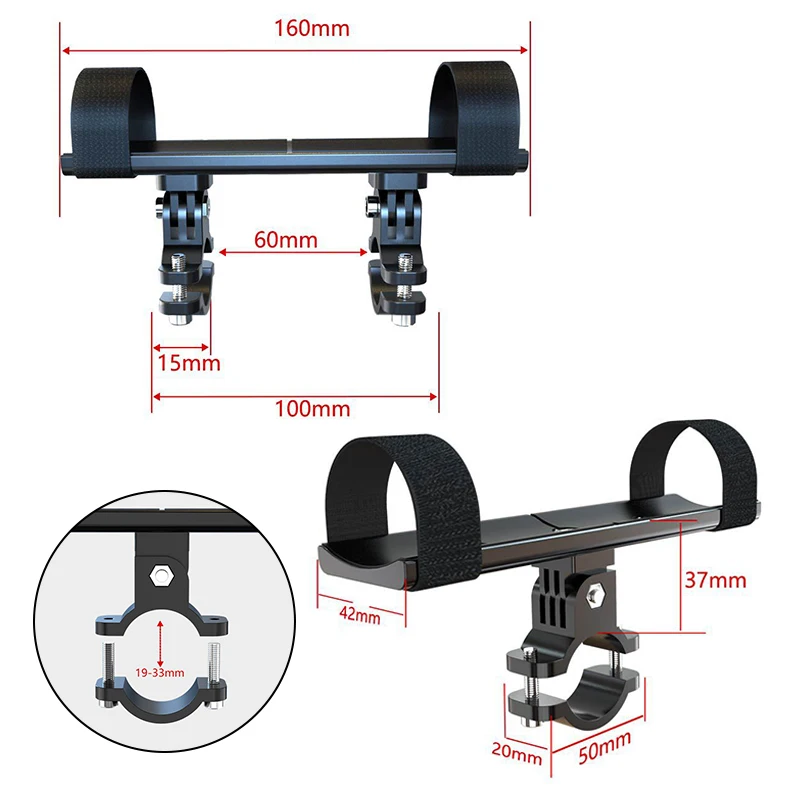 

Cycling Speaker Bracket for Mountain Bike Wireless Bluetooth Speaker Fixed Base and Straps Portable Road Bike Speaker Rack