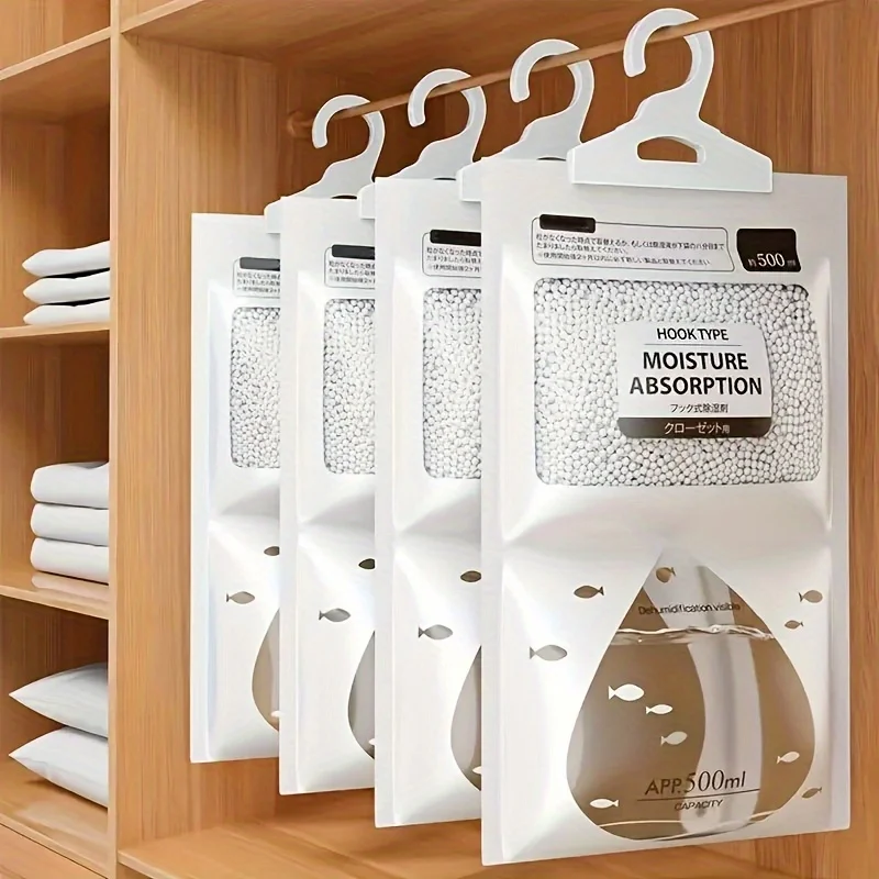 Stampi per armadio appendibili e sacchetti per deumidificazione della muffa Protezione ambientale Sacchetti purificanti per l'aria che assorbono l'umidità Essiccante domestico