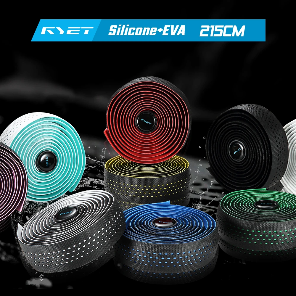 

RYET Road Bike Bar Tape - Gel Padding, Anti-Slip & Shock Absorption Handlebar Wrap, Durable Anti-Vibration Tape for Cycling