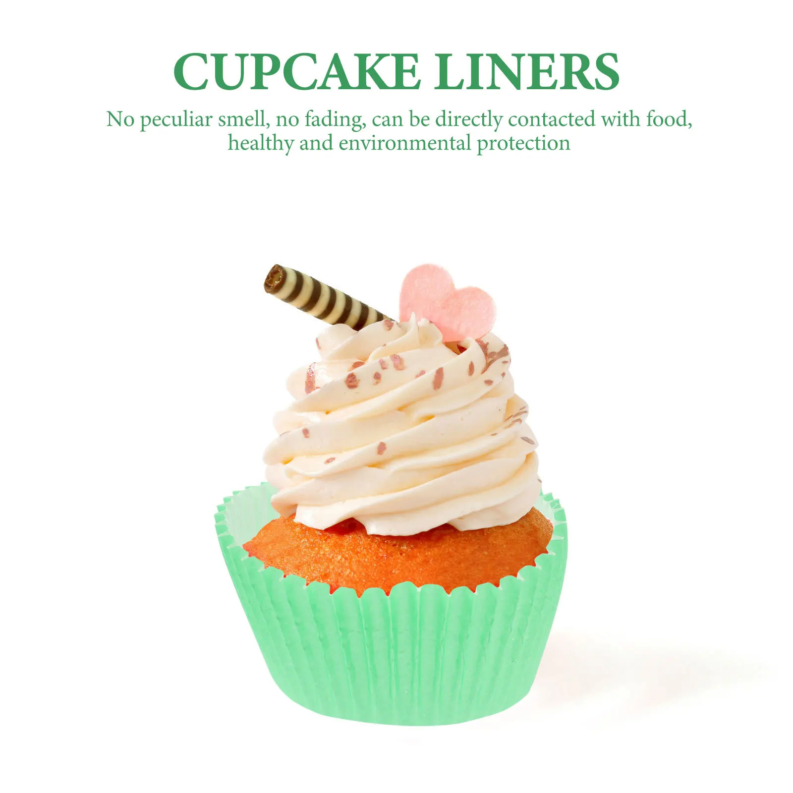 

100pcs Colored Greaseproof Paper Cupcake Liners Baking Muffin Cake Holders Food Grade Non Stick Cupcake Papers Party Wedding