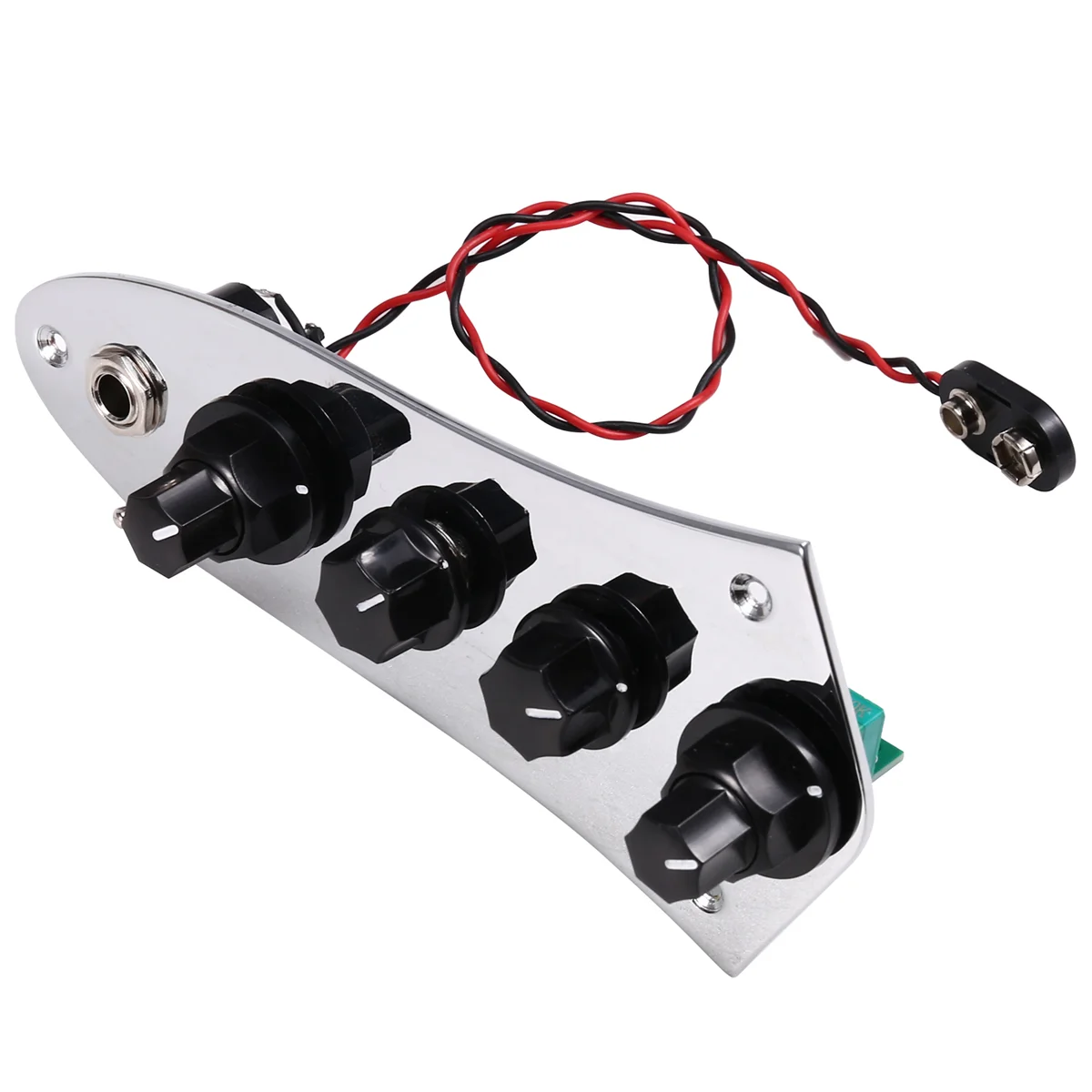 A002 Guitar Bass Control Plate Pre Wired Supplies Wired Switch Control Plate for Electric Bass Instrument