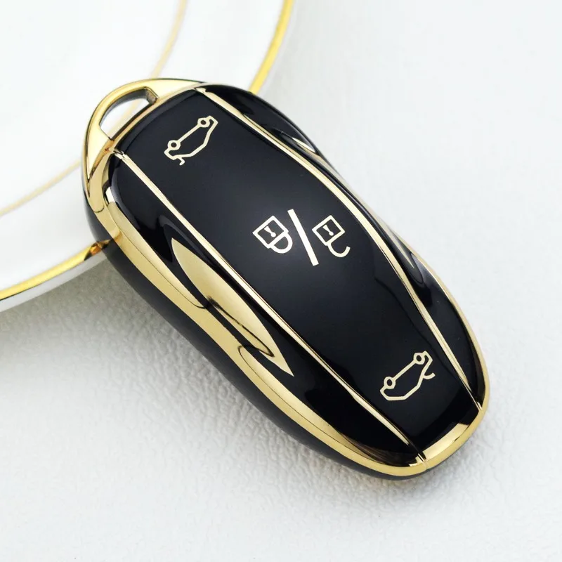 Car Key Shell Fob TPU Car Remote For Tesla Model X Model S Model Y 3 Protector Key Case Cover Keychain Accessories
