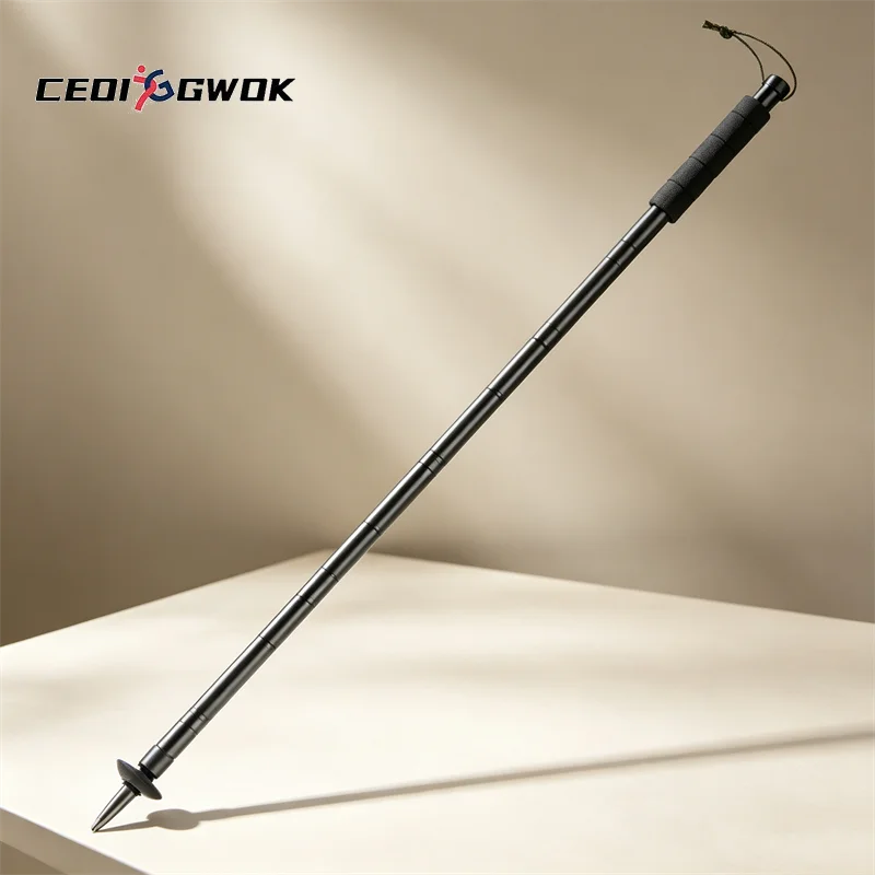 CEOI GWOK Portable Folding Trekking Poles Lightweight Aluminum Hiking Sticks with Walking Sticks for Mountaineering
