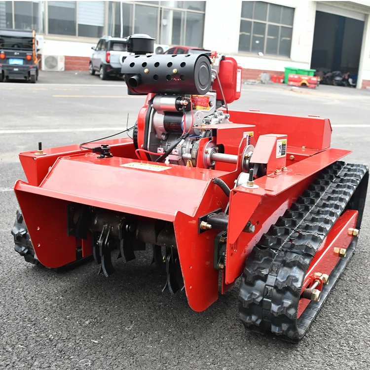 9HP Garden Use Grass Cutting Machine Flail Mower 500mm 800mm Orchard Crawler Remote Control Lawn Mower