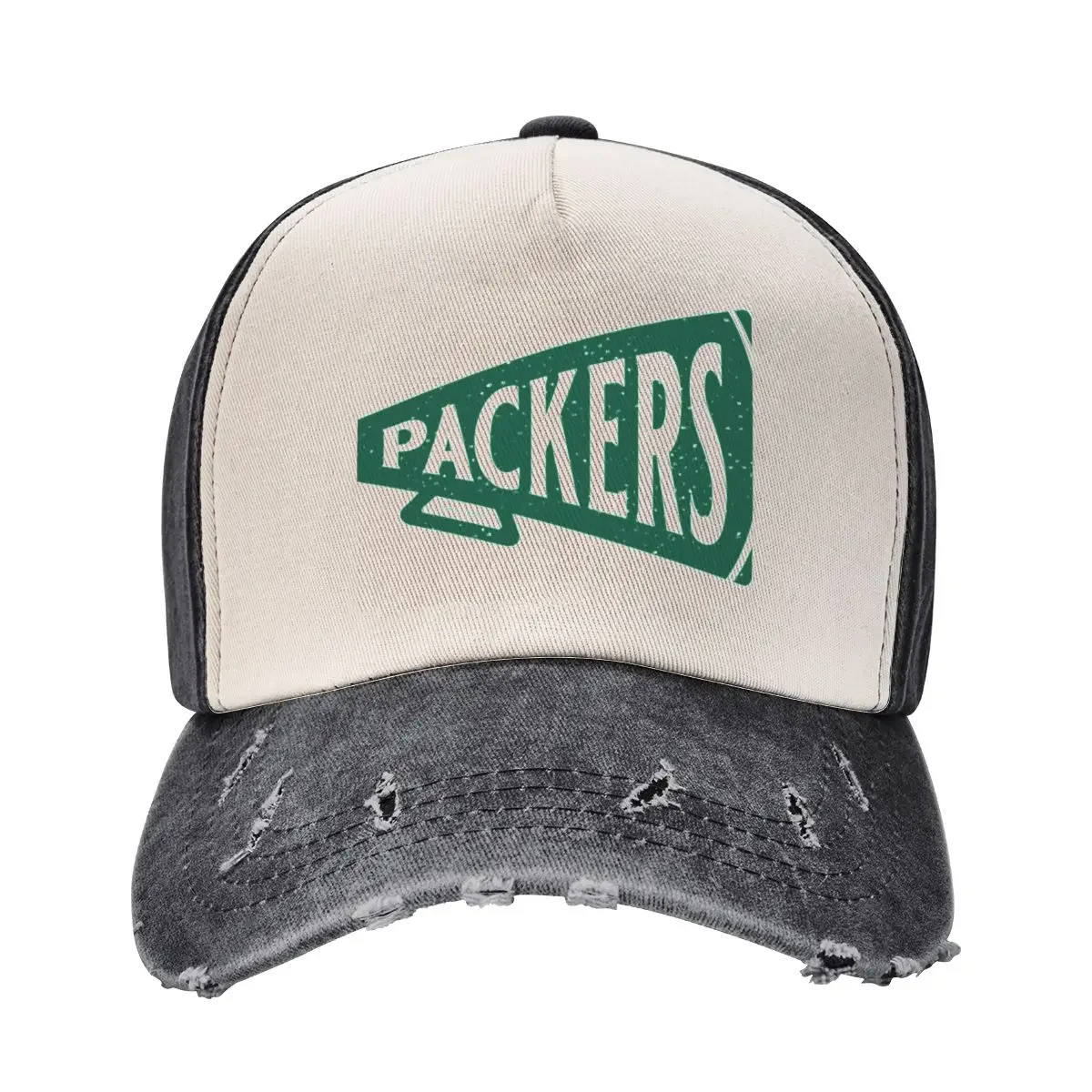 Vintage Megaphone - Green Bay Packers (Green Packers Wordmark) Baseball Cap Sun Hat For Children Hat Man For The Sun Boy Women's