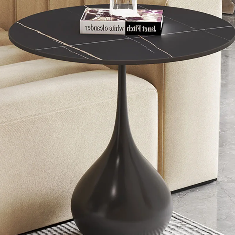 Metal Black Dining Coffee Table Marble Salon Stainless Steel Coffee Table Patio Mesa Lateral Para Sala Living Room Furniture