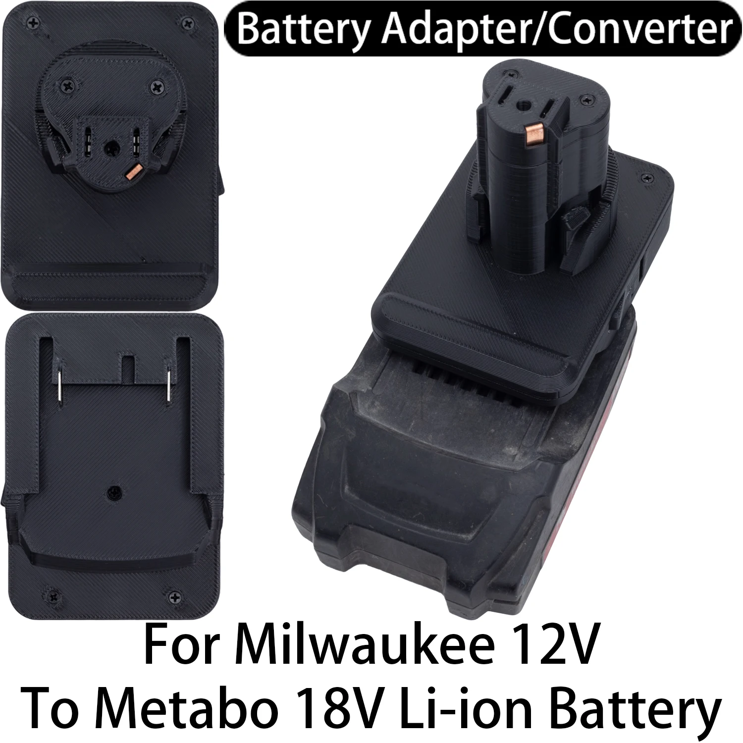 

Адаптер для аккумуляторов Milwaukee 12V M12 Li-ion для инструментов Metabo 18V Li-ion, конвертер, аксессуар для электроинструментов
