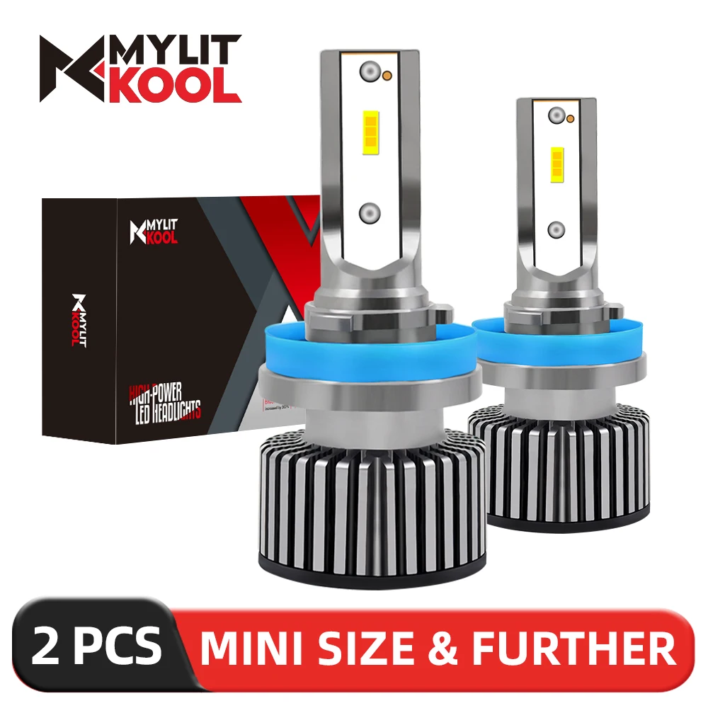 

2PCS H7 H4 1800W Car Headlight Bulb 9005 9006 HB3 HB4 9012 1:1 Size Canbus 6000K Auto 9000000LM Lamp Fog Light 12V Plug and Play