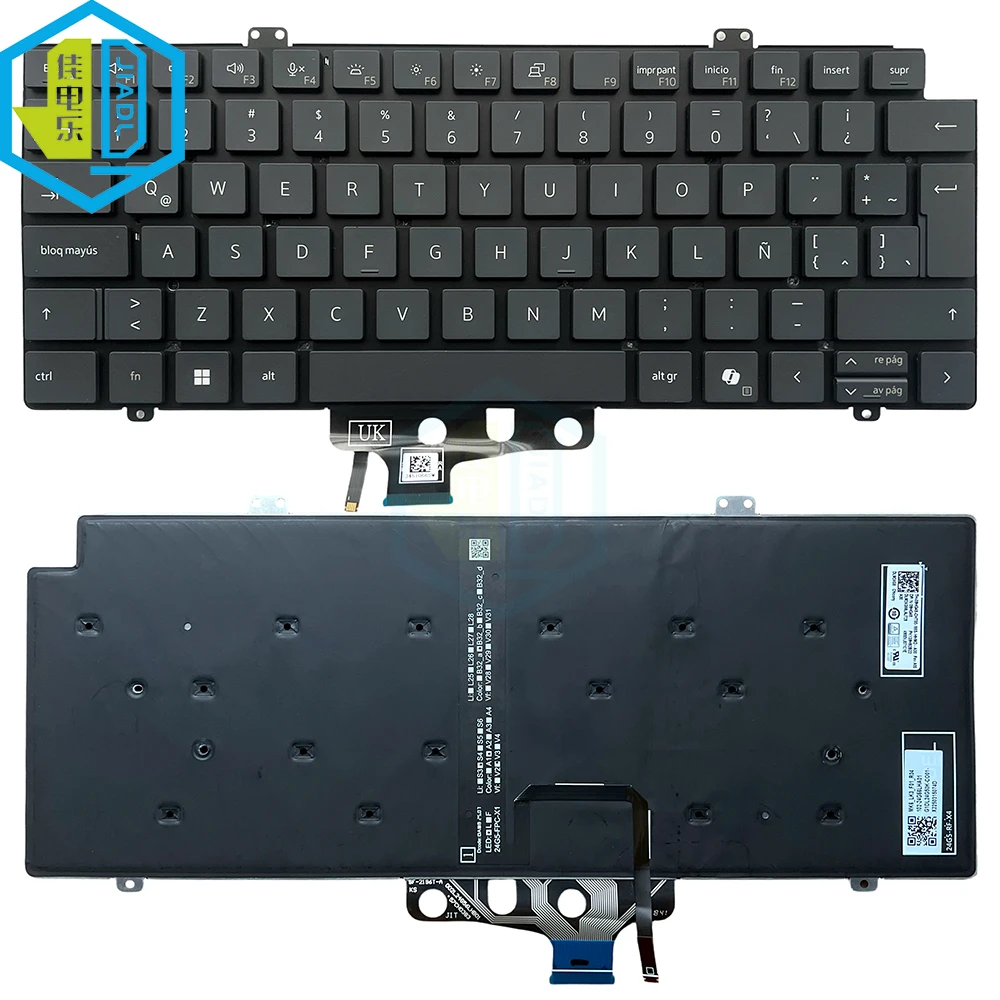 FR GR LA SP UI UK Laptop Backlit Keyboard ForDell Pro 14 Plus PB14250 PB14255 PC14250 Pro Max 14 MC14250 MC14255 Backlit AI