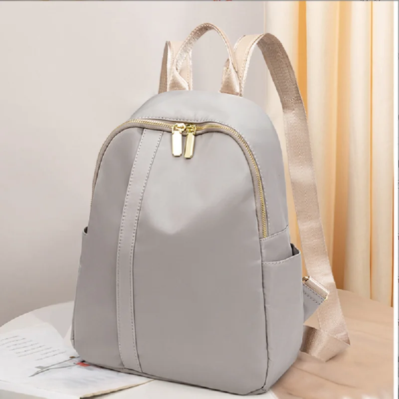 2025 New Fashion Luxury Waterproof Oxford High Capacity Travel Backpacks Women's Double Zipper Shoulder Bags Laptop School Bag