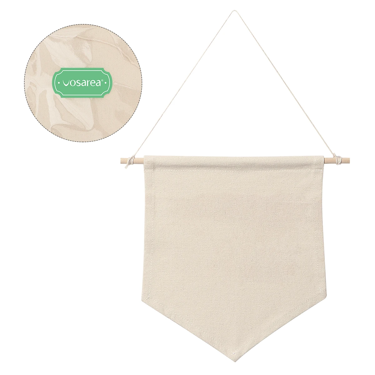 

1pc Nordic Style Banner Plain Blank Canvas for Pin Display Wall Decor Lapel Badge Flag Painting Tool Pennant Banner Art