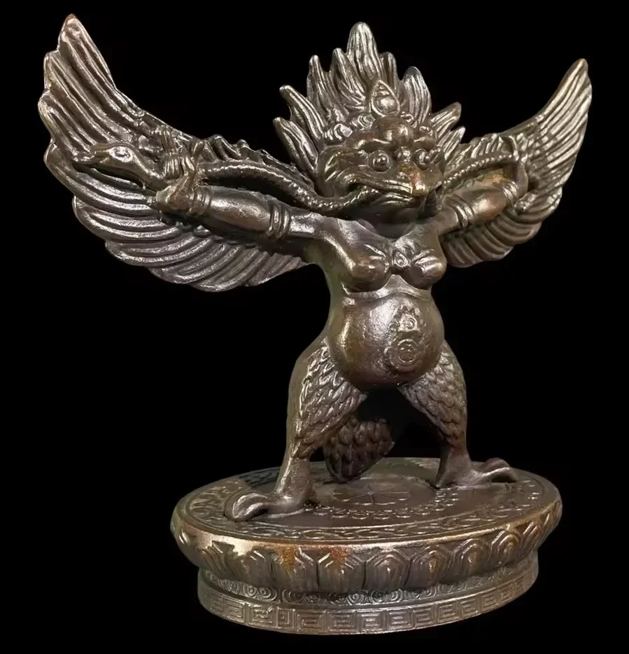 Golden wing Dapeng bird copper Lei Zhenzi home decoration living room tea table