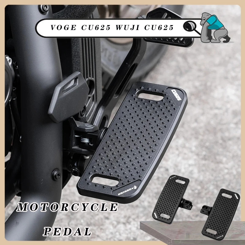 Motorcycle Lossless Installation Aluminum Alloy Stable Enlarged Front Pedal Footrest for VOGE CU625