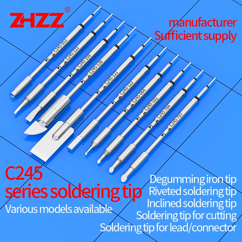 C245 Soldering Tips C245-053/064/102/109/121/122/123/138/784/797 Welding Nozzle Compatible With JBC T245 Soldering Station Tools