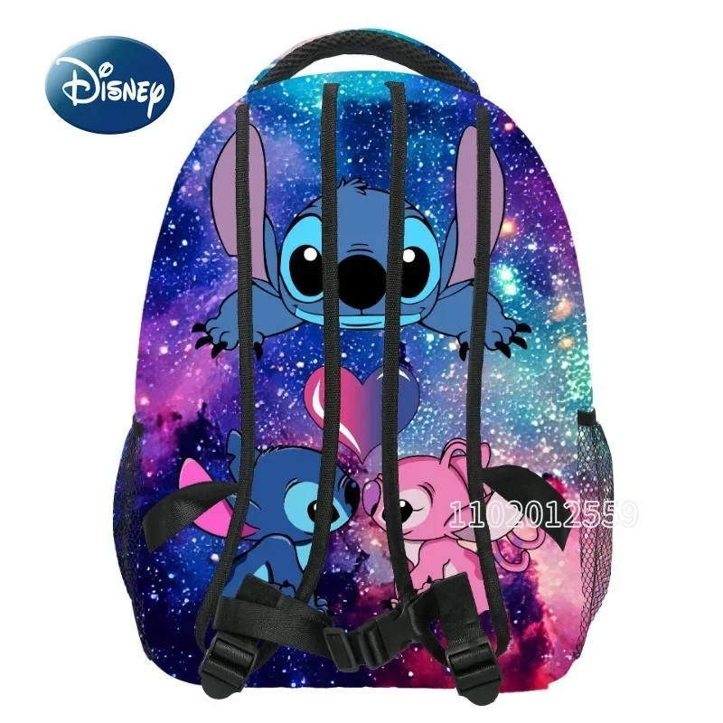 Imagem -05 - Disney-childrens Stitch Cartoon Schoolbag Grande Capacidade Mochila da Escola Primária Mochila Infantil Novo