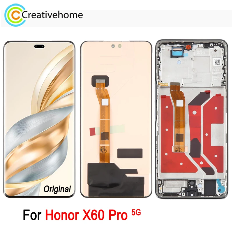

6.78-дюймовый AMOLED ЖК-экран для Honor X60 Pro 5G, BRP-AN00 BRP-AN80, 120 Гц, дисплей для телефона, сенсорный экран, дигитайзер, Запасная часть