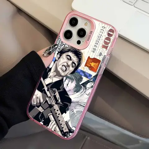 T-Tony M-Montana S-Scarface Moderiktigt Skal till Apple iPhone 16E 16 15 14 13 12 mini 11 8 7 Pro Max Plus Färgglatt Telefonskal 10 best sales lv-fodral - №5