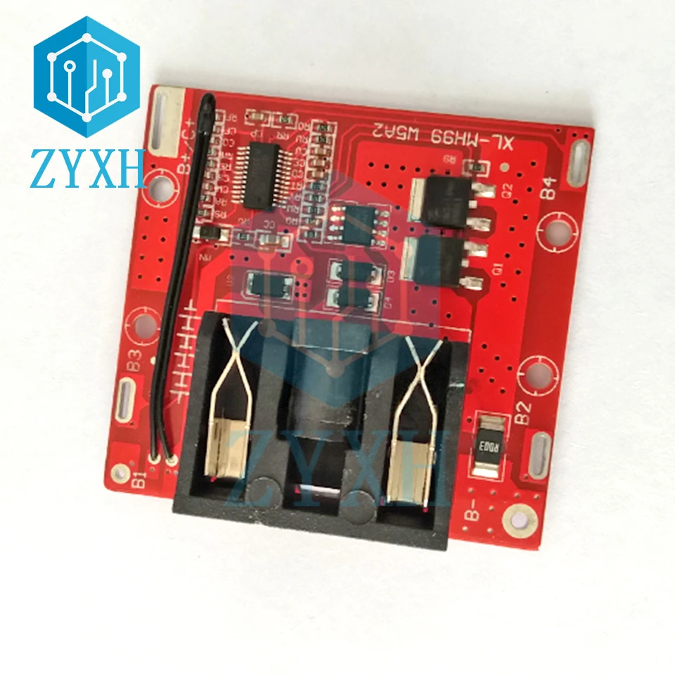 BMS 5S 20A 21V Li-Ion 18650 akumulatory ładowanie Baoard z DC wtyczka zasilania zwarcie/ochrona przed przeładowaniem dla elektronarzędzie