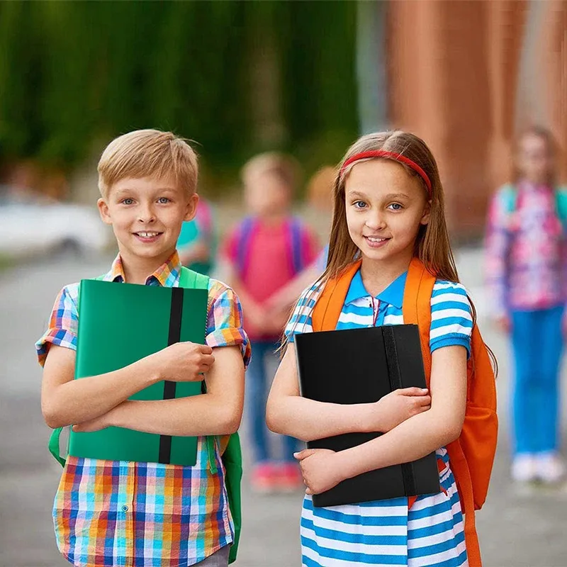 مجلد بطاقات التداول الممتاز من مادة البولي بروبيلين، سعة بطاقة 160/360/480، جيوب تحميل جانبية، ألبوم جامعي مرن ومتين #6