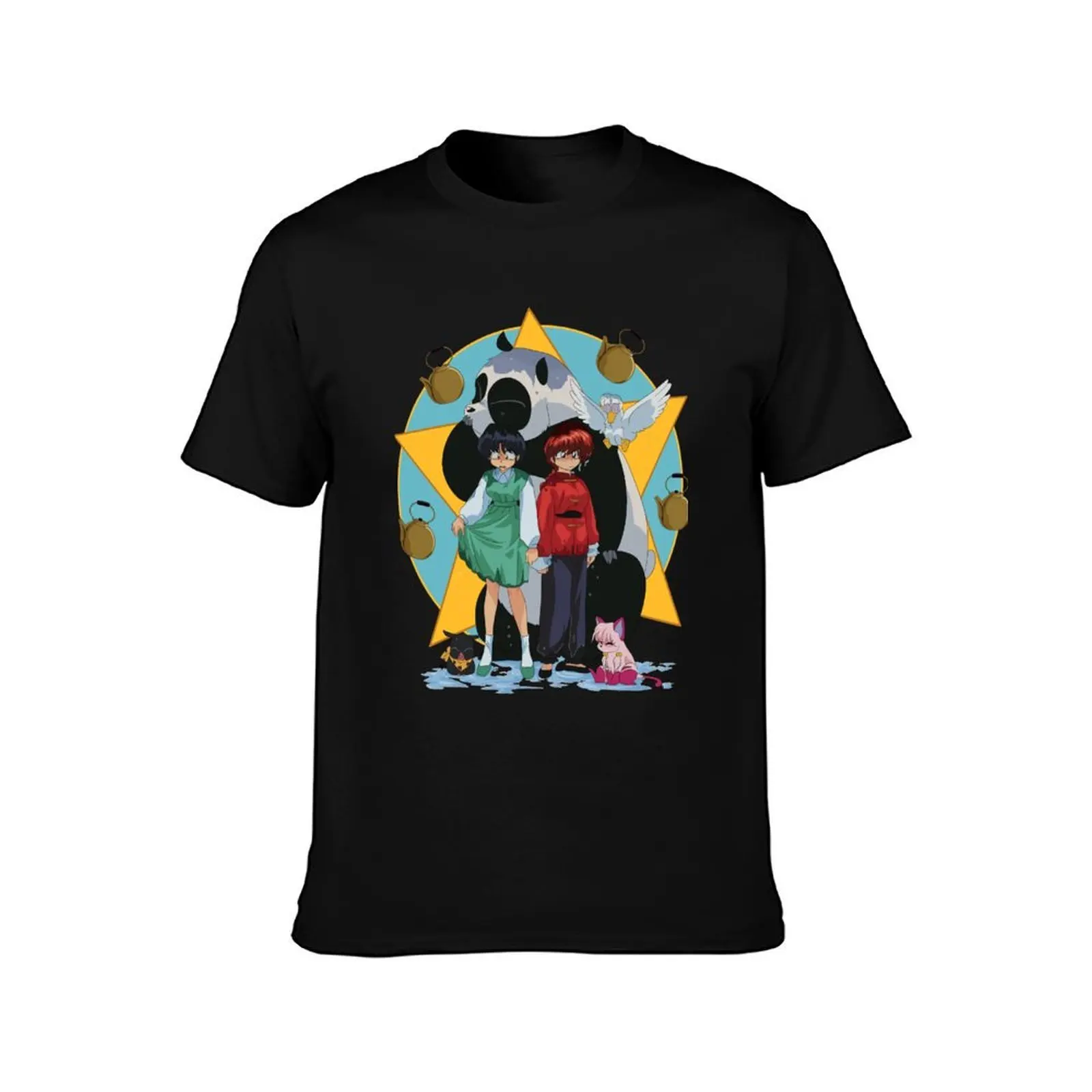 ranma transformation T-Shirt Basic Simple Casual Short Sleeve Tee T-Shirt