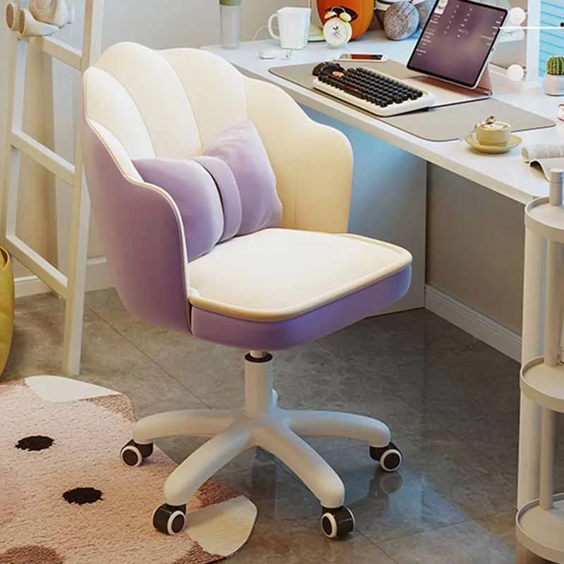 Pillow Memory Office Chair Design Elastic Kawaii Swivel Recliner Chair Vanity Women Sillas De Escritorio Furniture Accessories