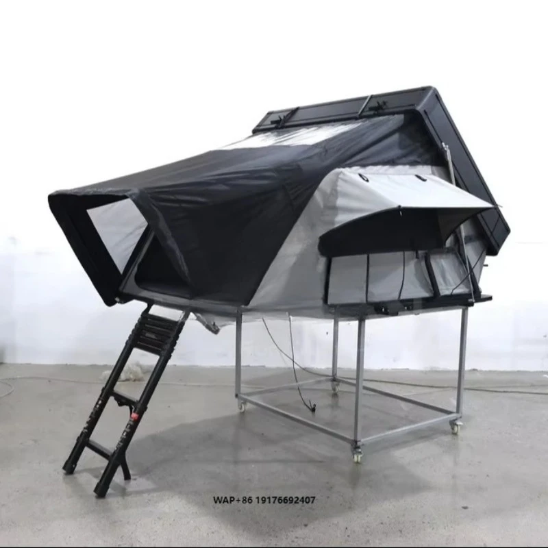 Aluminum Shell End Up Roof Top Tent 265cm Full Stand Height Low Thermal Loss Dual Load Clamp OEM