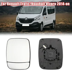 Car Side Rearview Mirror Electric Heating Glass Reflector for Renault Trafic / Vauxhall Vivaro 2014-2020 Side Wing Mirror Lens