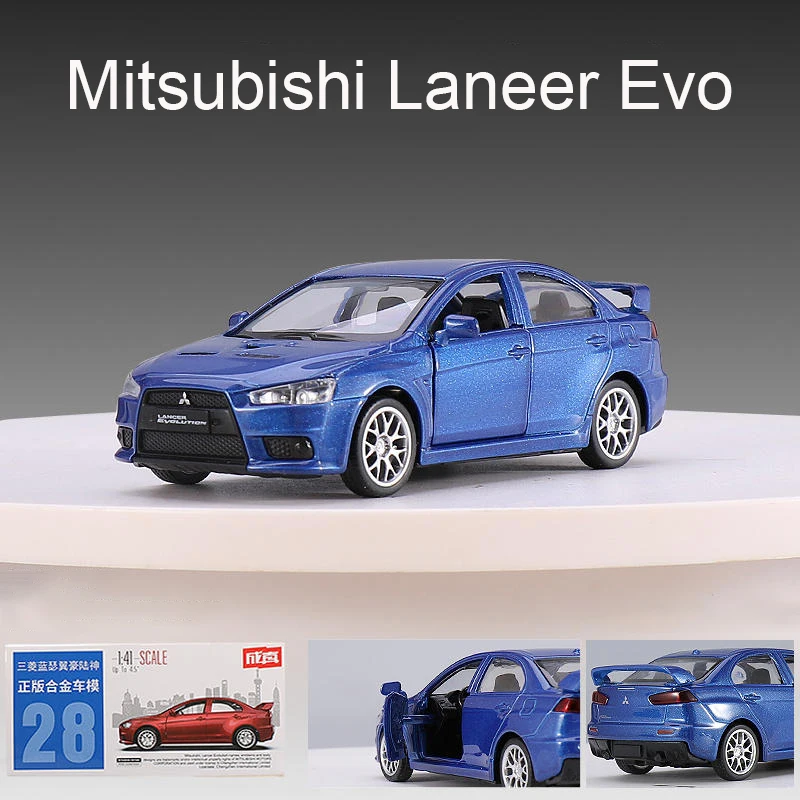 1:41 Mitsubishis JDM Lancer Evolution X lega auto diecast e veicoli giocattolo modello di auto modello in scala in miniatura auto per bambini