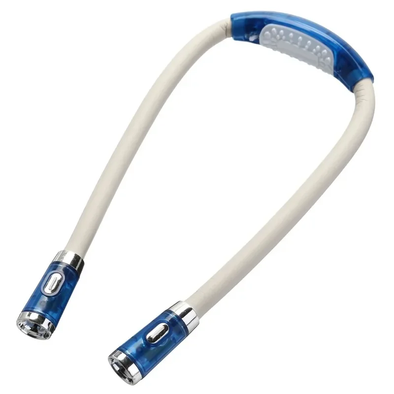 編み物や本用の柔軟なledネックナイトライト,ハンズフリー読書灯,屋内照明,4色,電池式