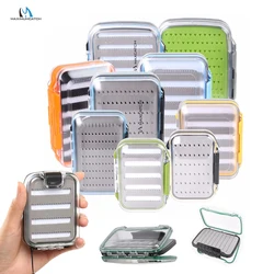 MAXIMUMCATCH Caja porta moscas impermeable – Doble cara con espuma