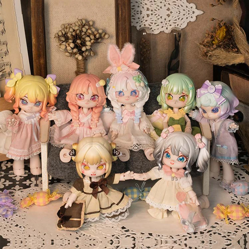 

New Bonnie Rabbit 12 points BJD Doll Starry Night Chapter Anime Figures Movable Dress-up Hand-made Model Ornaments Kawaii Gift