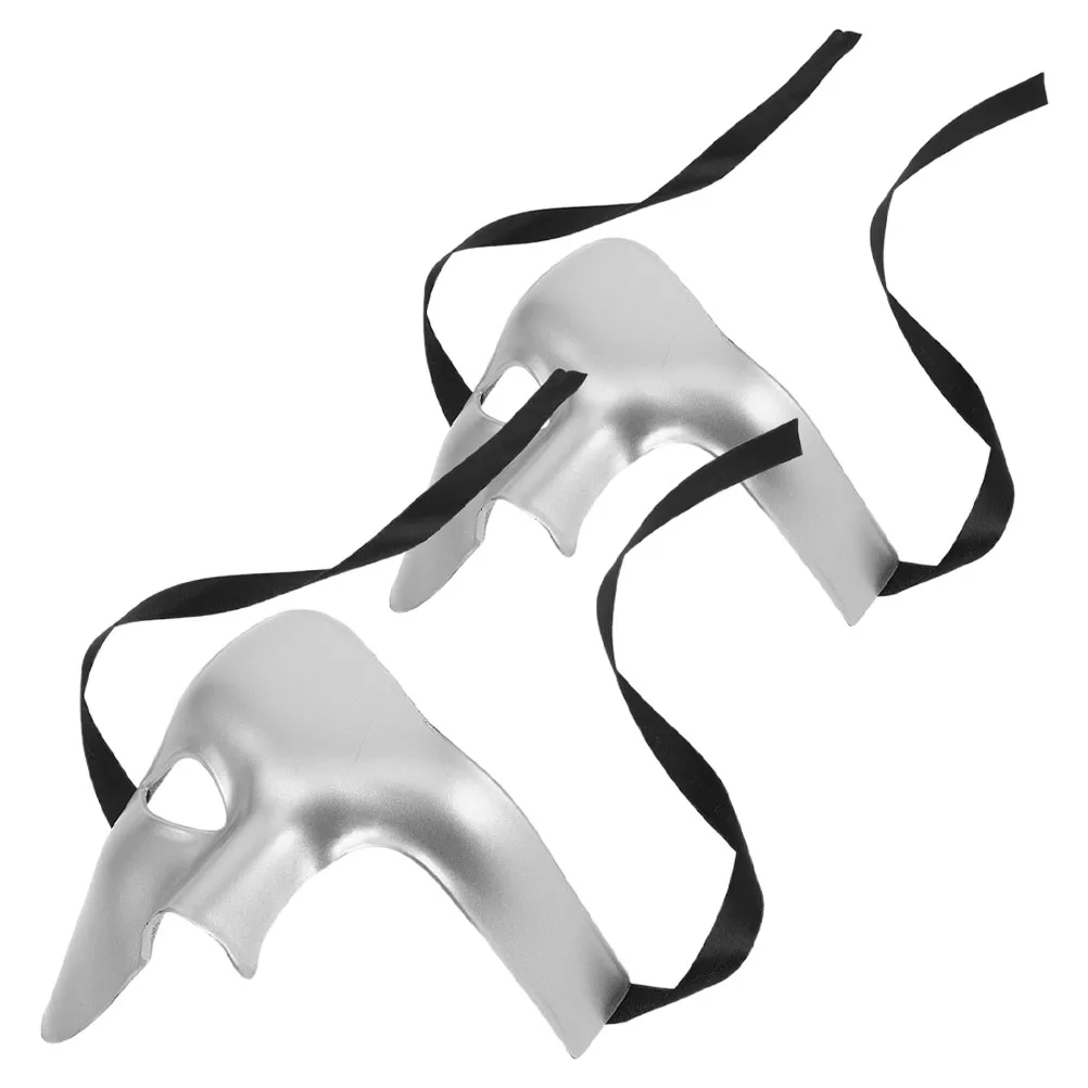

2 pcs Half Mask Vintage Halloween Mask Adults Mens Masquerade Carnival Adult Costume Party Accessories Halloween Masks
