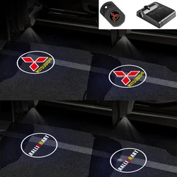 1/2/4pcs Car LED Door Welcome Light Laser Projector Logo Lamp for MITSUBISHI Ralliart Lancer Competition Outlander ASX EX LANCER