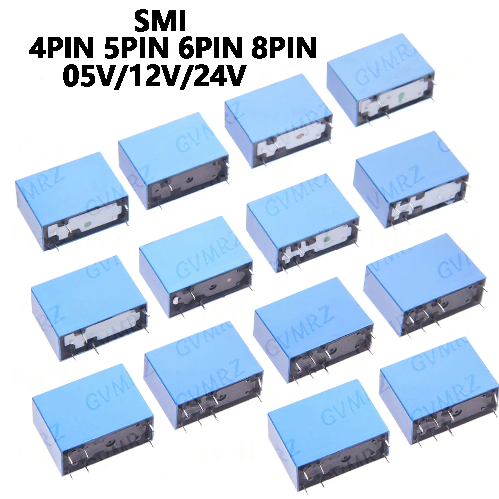 1PCS 24V 4PIN 5PIN 6PIN 8PIN Time Relay SMI-05VDC Power relays SMI-05VDC-SL-A SMI-24VDC-SL-C SMI-05VDC-SL-2A Relay 5V 12V