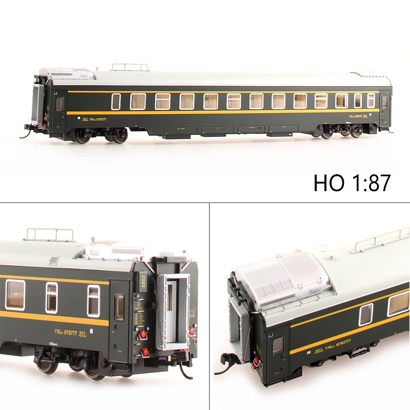 

BACHMANN Train Model HO 1/87 Simulation Qinghai-Tibet 25T Hard Sleeper Radio Carriage with Indoor Lights Train Toy