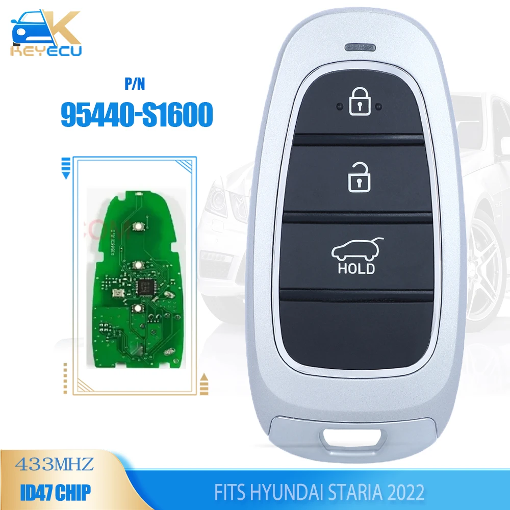 

KEYECU 95440-S1600 умный дистанционный ключ без ключа 433 МГц ID47 Fob для Hyundai Staria 2022