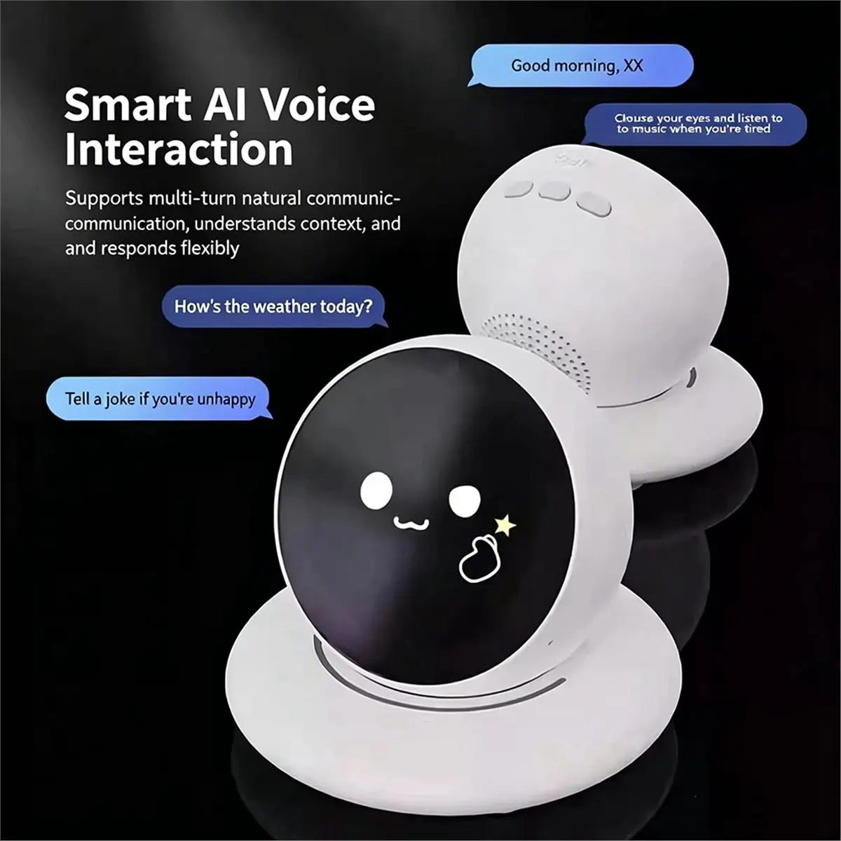 (A99Z] Smart Voice Robot AI Intelligent Robot Electronic Interactive Companion for Adult Driving Assistant Gift
