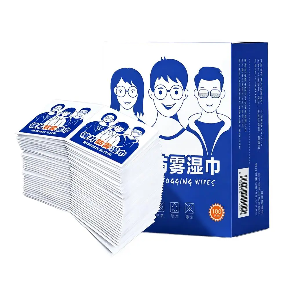 50/100pcs Glasses Wipes Lens Cleaning Wipes Microfiber Tools Anti-fog Screen Cleaning Cloth Accessories Individually Wrapped