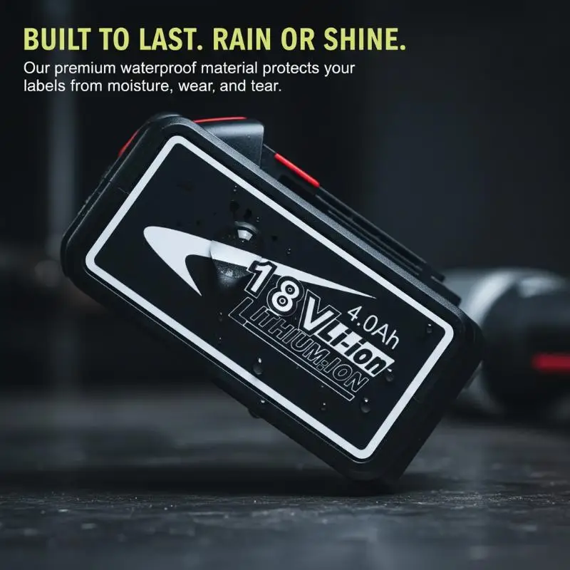 2 Sets BL1830 Tag Li-Ion Battery 18V Sticker Label For Mak 18V 3Ah 4Ah 5Ah 6Ah BL1860 Battery Drill Hammer Wrench