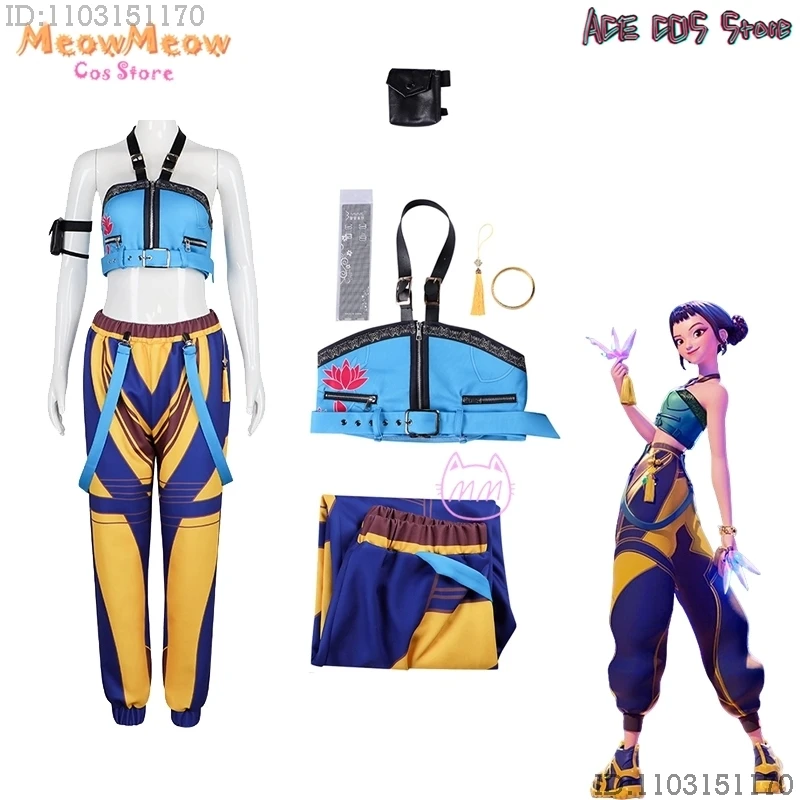 

HUNTRIX Mira Rumi Zoey Demon Hunters Stage Cosplay Girl Group Idol PANTS Clothes Costumes Halloween Roleplay Outfit Women HOT