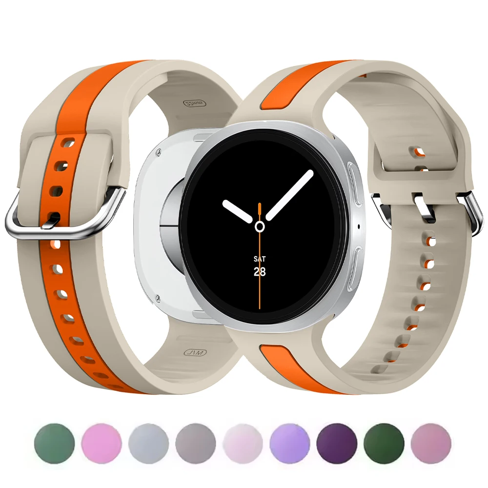 Sportarmband für Samsung Galaxy Watch 8-8 Classic 46 mm 44 mm 40 mm Armband Pulseira Gürtelarmbänder Correa Galaxy Watch 8 Armbänder