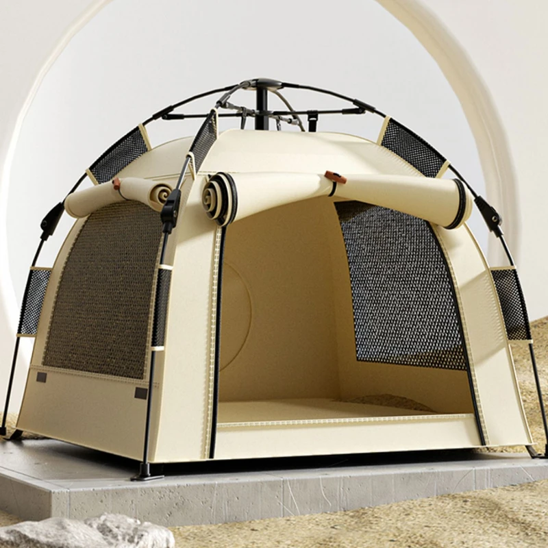 

Waterproof Oxford Cloth Dog Tent Automatic Folding Pet House Outdoor Camping Dog Bed Multi-Layer Protection Pet Shelter