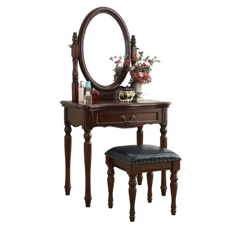 nordic brown dresser eithe luxury mirror small Modern Women Hotel Dressing Table Storage Living Room Comoda Pra Quarto Furniture