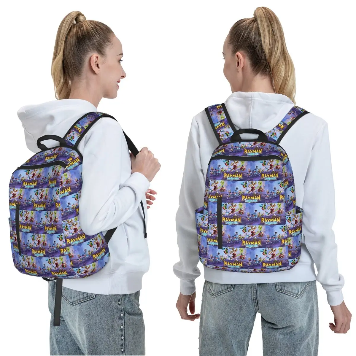 Cartoon Games Rayman Legends Backpack Daypack Large Capacity Children BookBag School Bag Shoulder Bags for Men Women