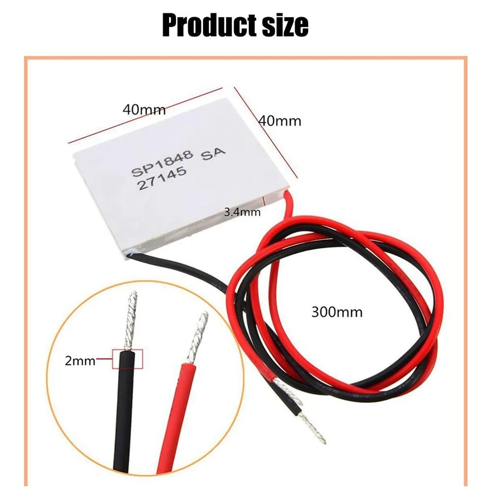 Nuovo 2 pezzi 40X40mm generatore di energia termoelettrica SP1848-27145 modulo Peltier TEG